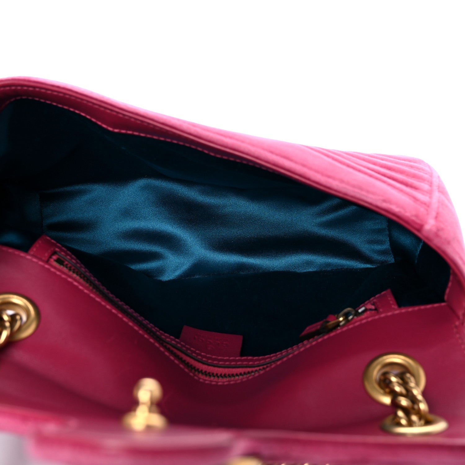 Gucci Velvet Matelasse Small GG Marmont Shoulder Bag Light Raspberry Rose 5 of 20