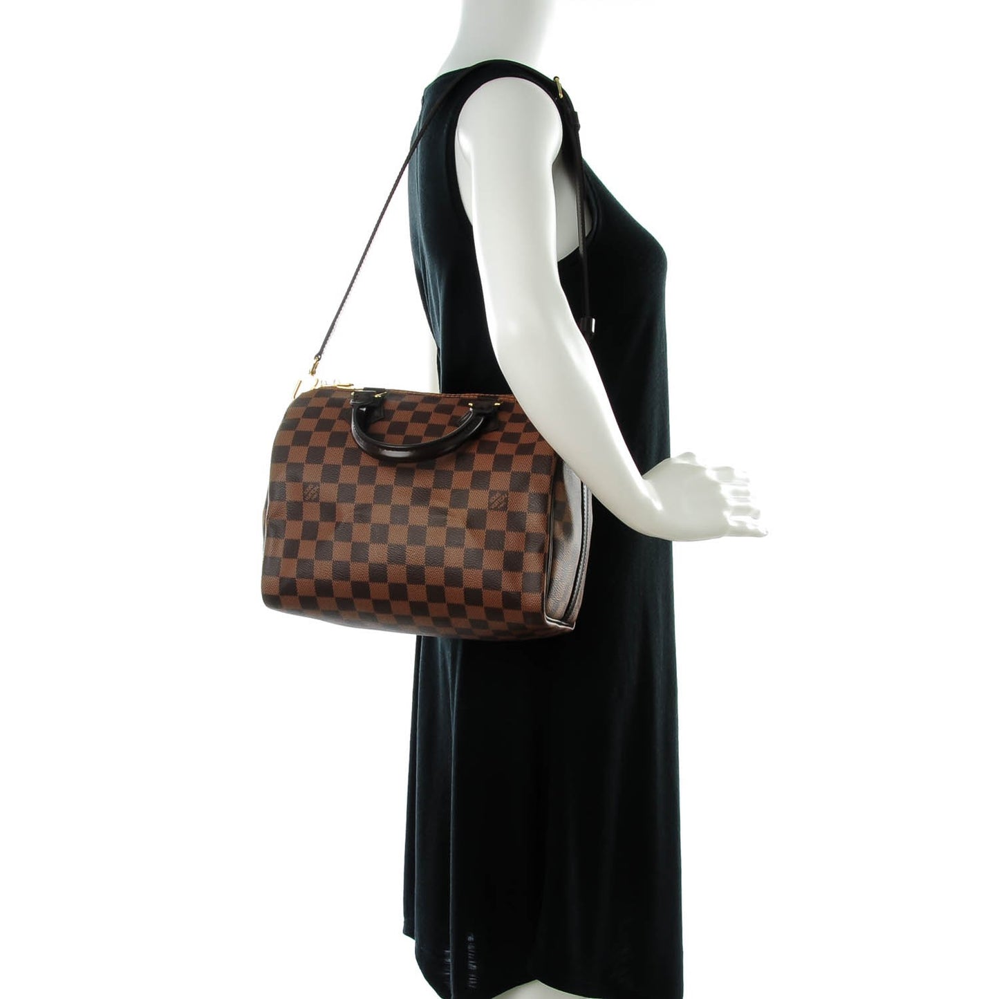 Damier Ebene Speedy Bandouliere 25