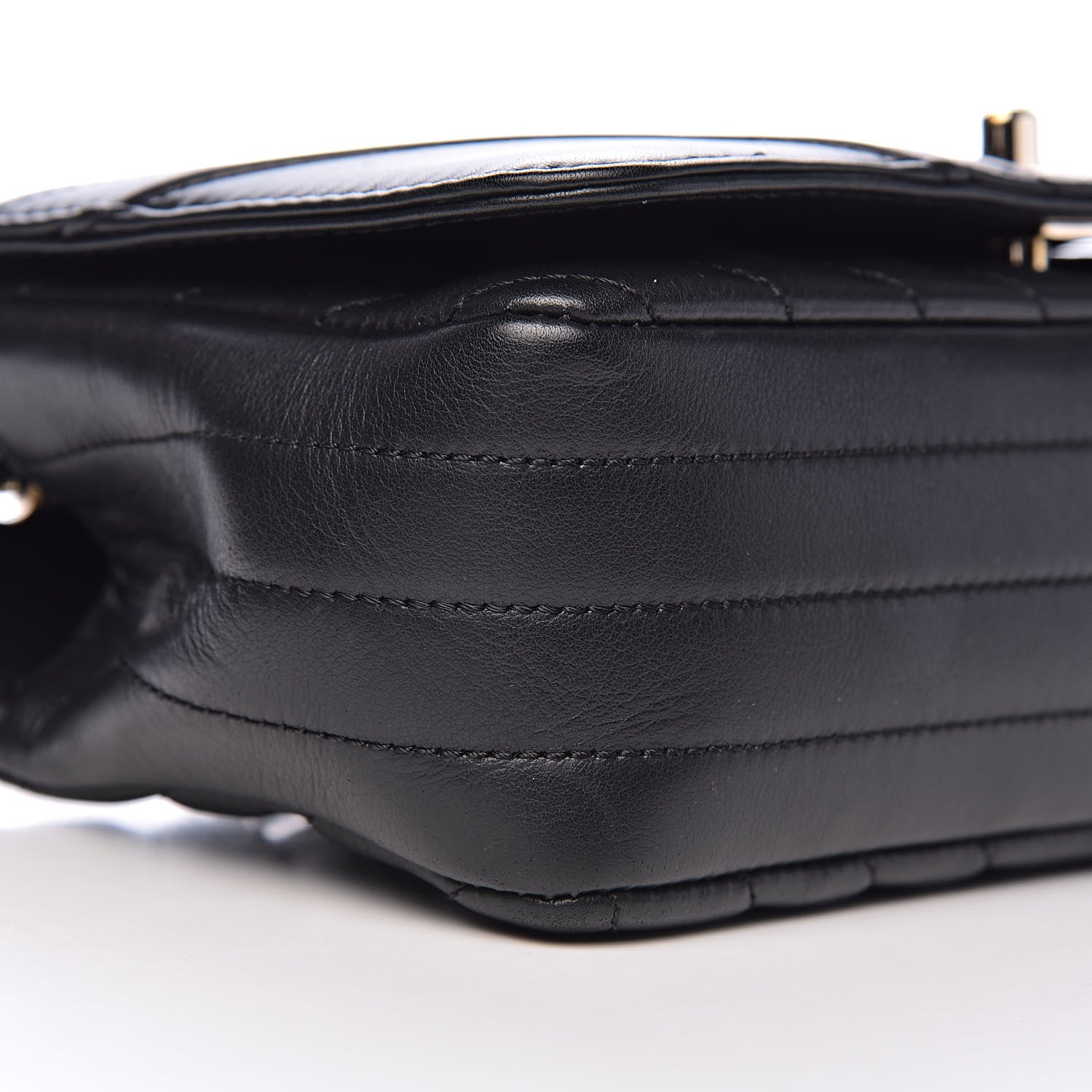 Chanel Calfskin Chevron Quilted Mini Statement Flap Black 10 of 14