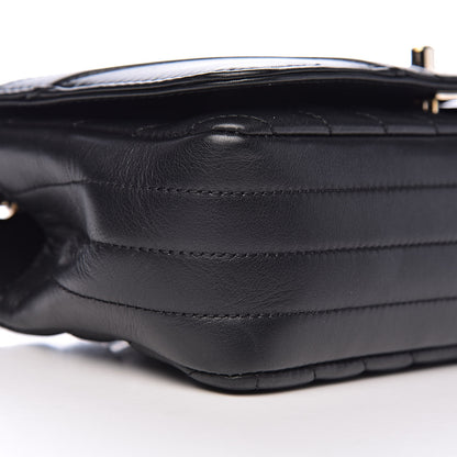 Chanel Calfskin Chevron Quilted Mini Statement Flap Black 10 of 14