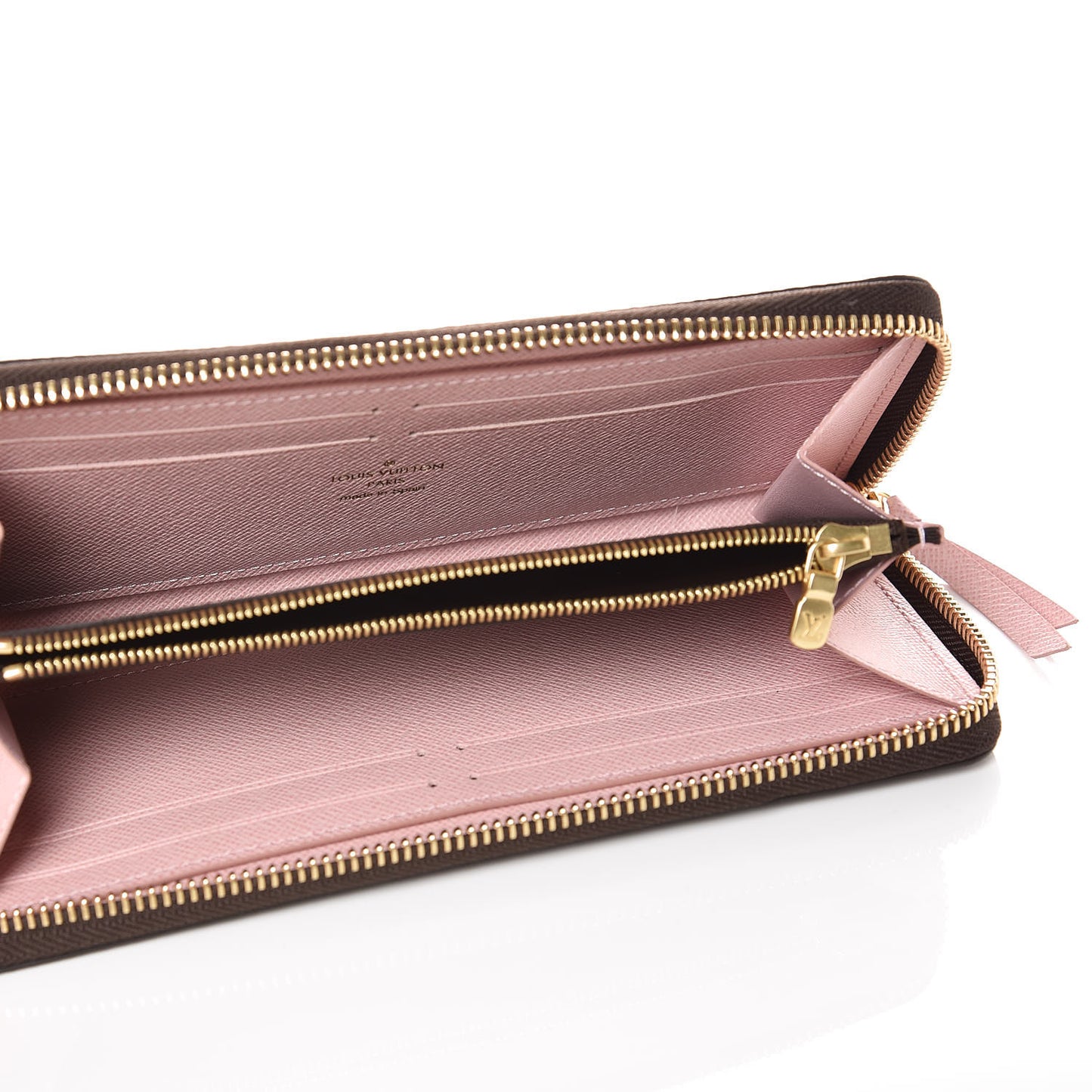 Monogram Clemence Wallet Rose Ballerine