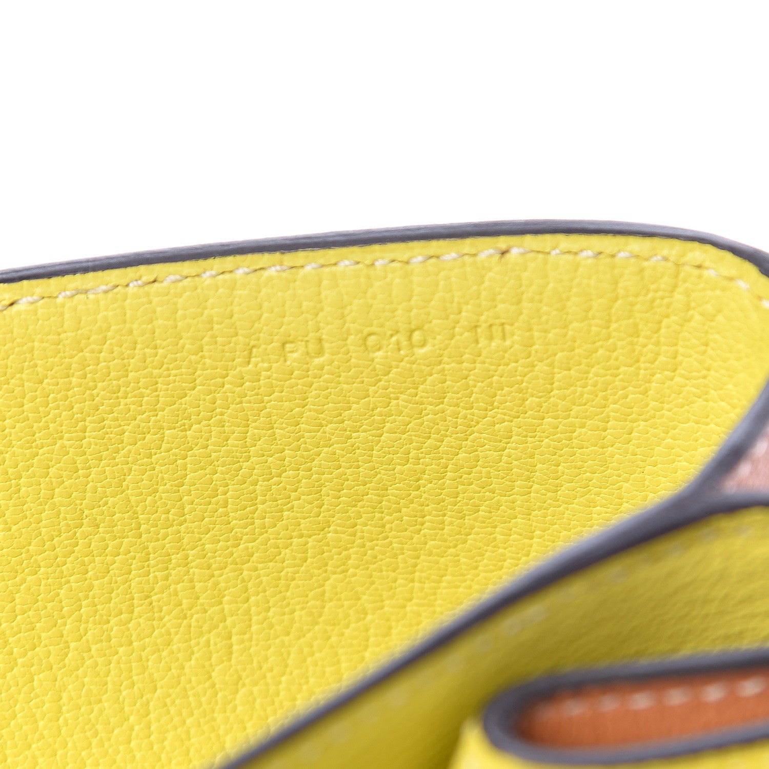 Hermes Taurillon Novillo Opli 28 Toffee Lime 7 of 11