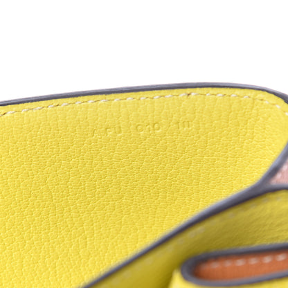 Hermes Taurillon Novillo Opli 28 Toffee Lime 7 of 11