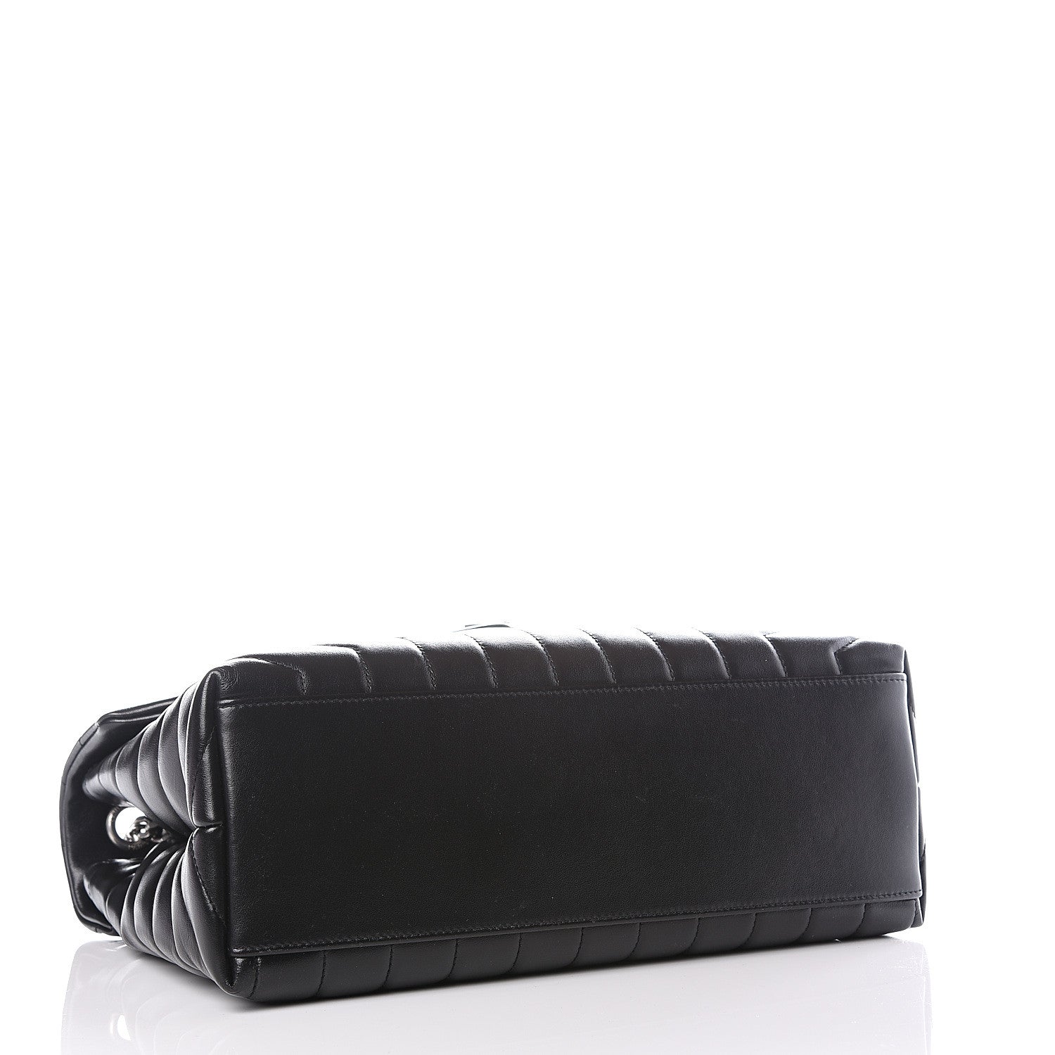 Saint Laurent Calfskin Y Quilted Monogram Medium Loulou Chain Satchel Black 3 of 13