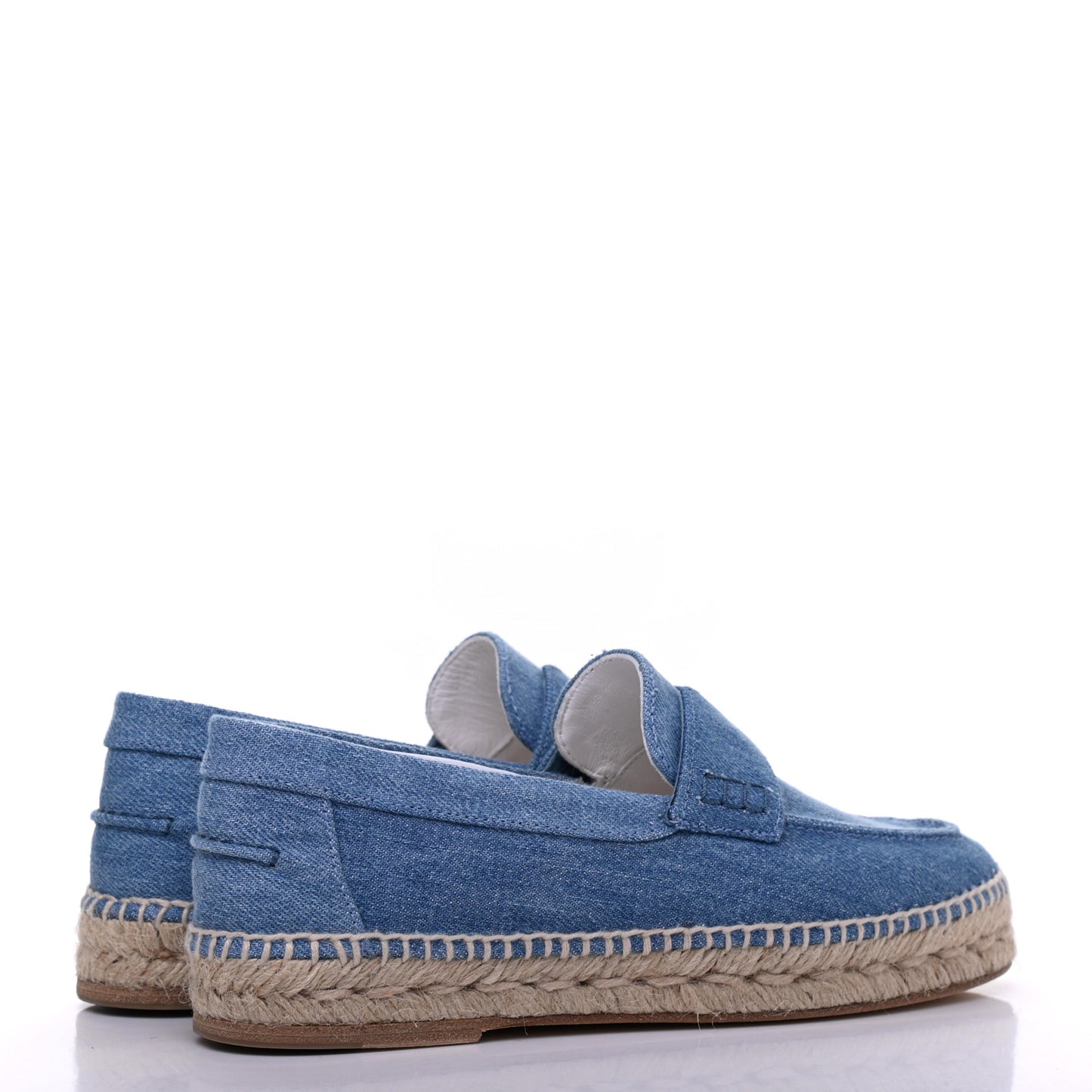 Denim Canvas Womens Trip Espadrilles 35 Bleu Clair
