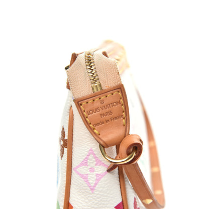 Louis Vuitton Monogram Multicolor Pochette Accessories White 8 of 12