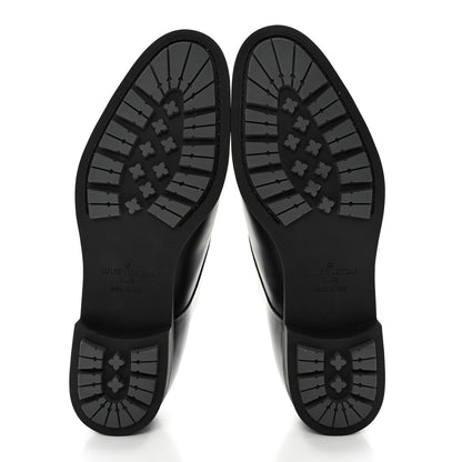 Louis Vuitton Calfskin Mens Vendome Flex Derby 9 Black 5 of 11