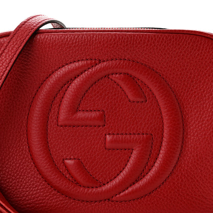 Gucci Pebbled Calfskin Small Soho Disco Bag Tabasco Red 8 of 11
