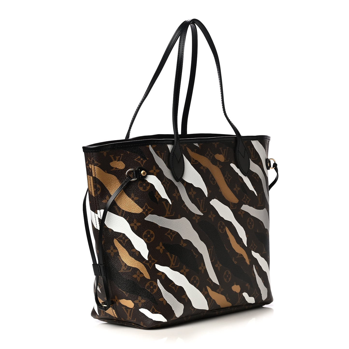 X LOL Monogram Neverfull MM Gold Silver