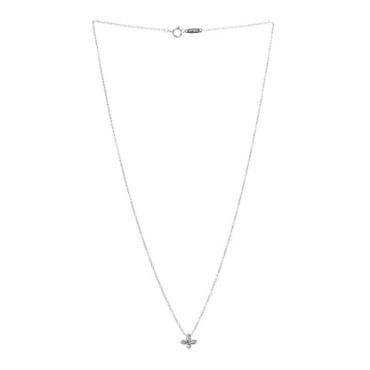 Tiffany Platinum Diamond Fleur de Lis Pendant Necklace 3 of 7