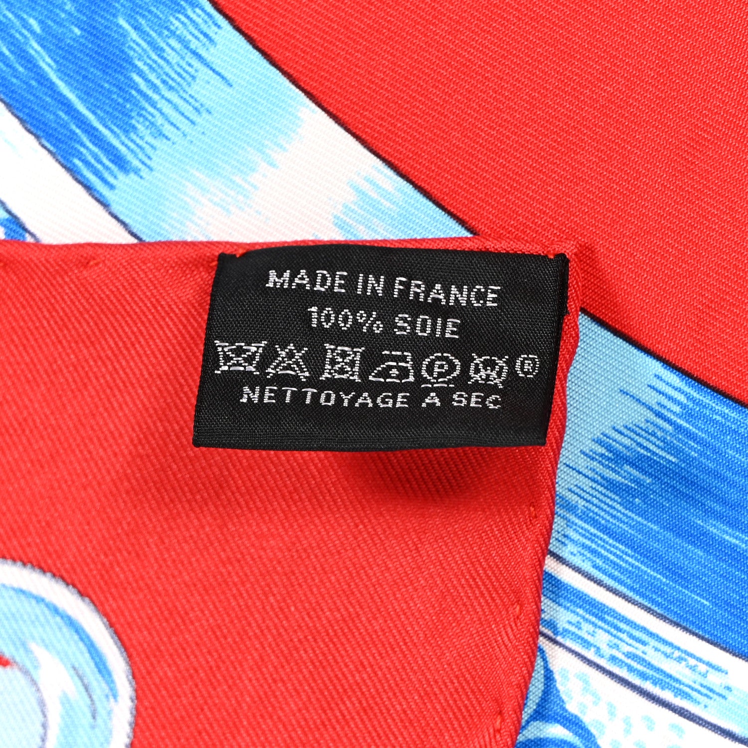 Hermes Silk Etriers Scarf 90 Rouge Vif Bleu 4 of 4