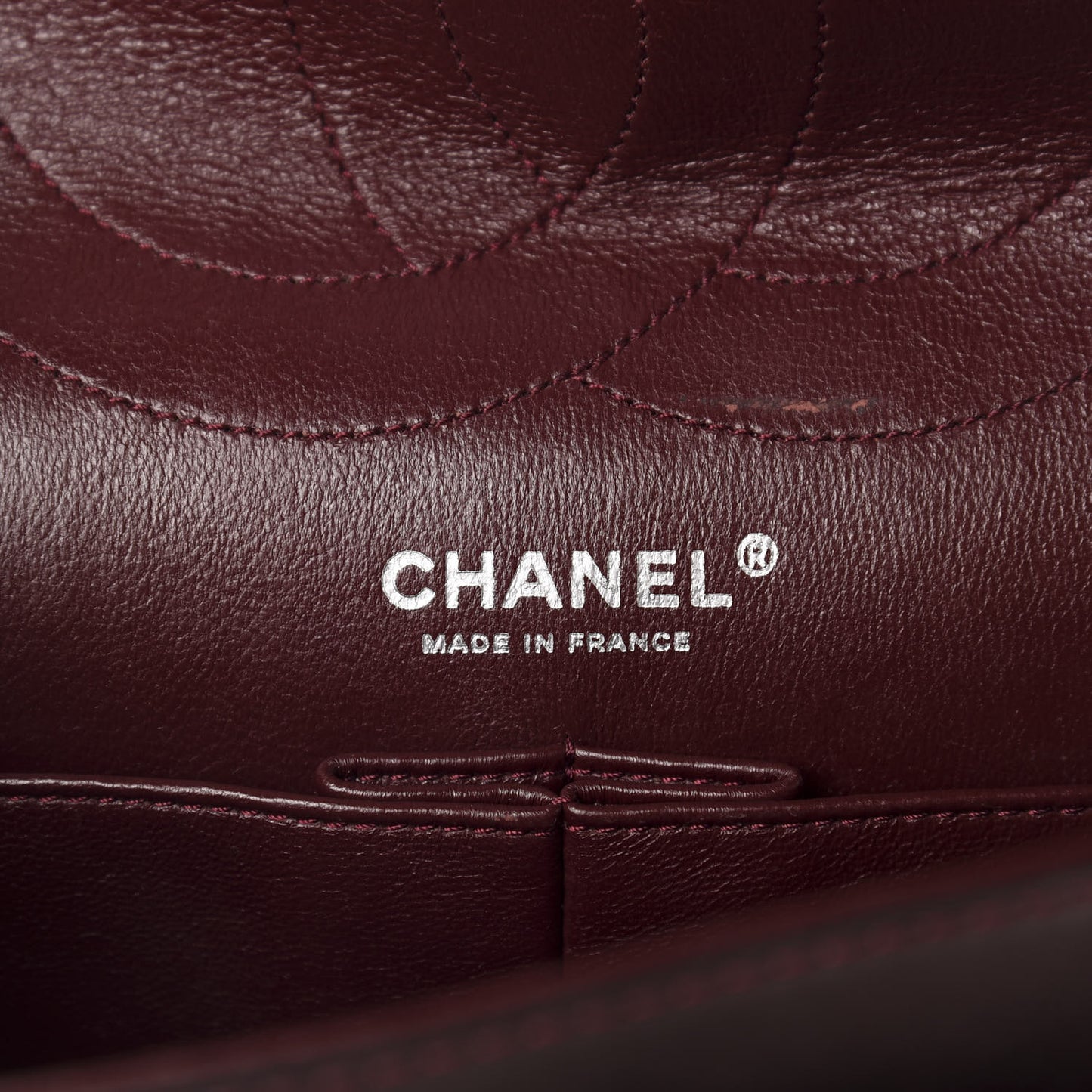 Patent Quilted 2.55 Reissue 227 Flap Light Burgundy