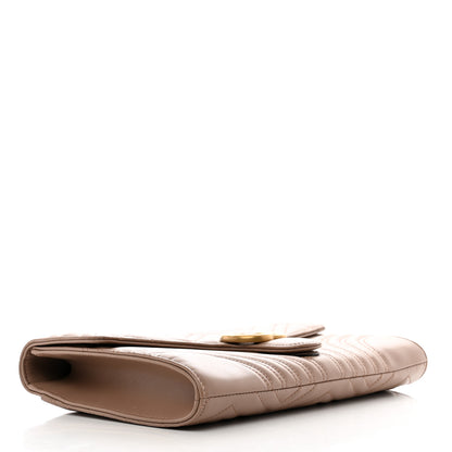 Gucci Calfskin Matelasse GG Marmont Clutch Porcelain Rose 4 of 7