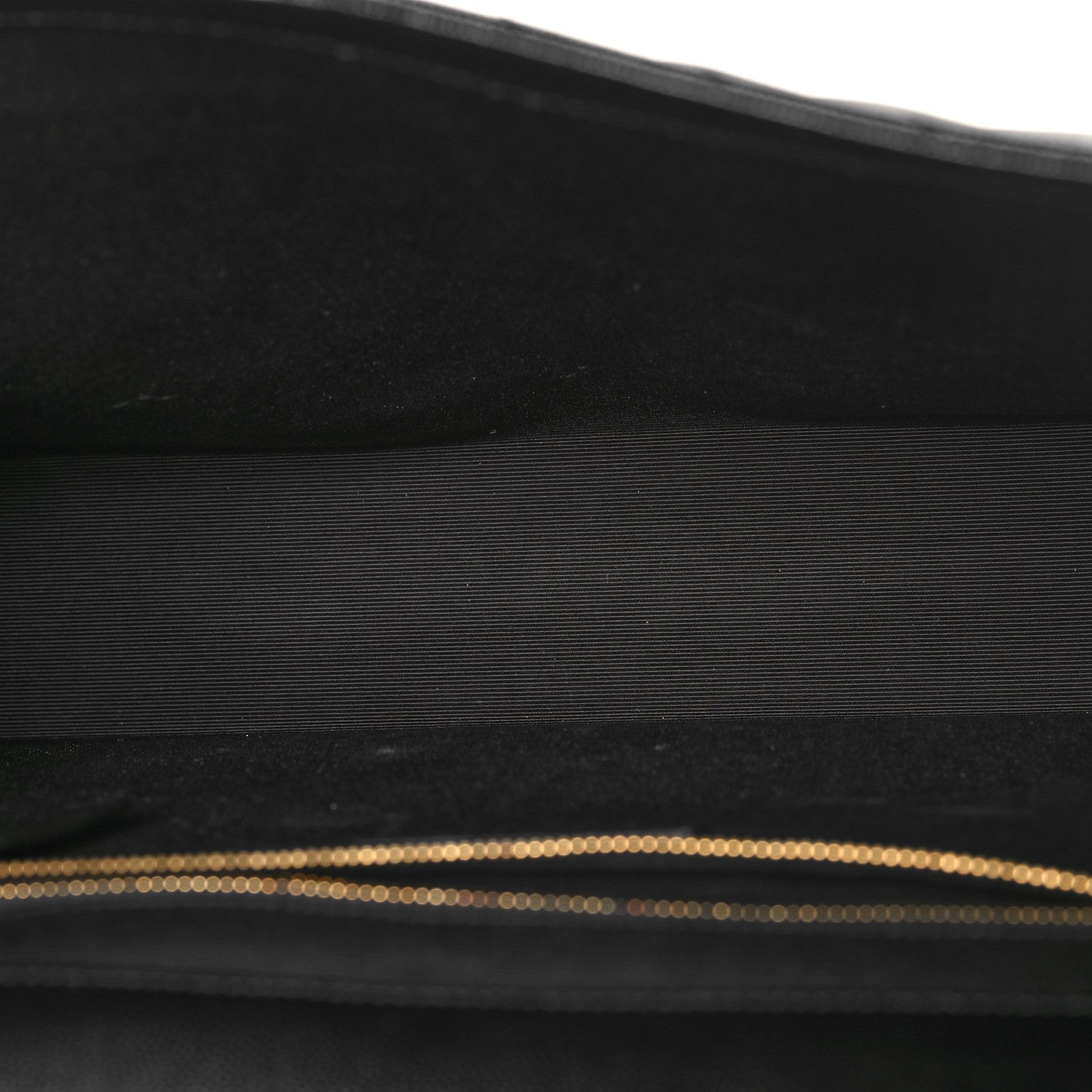 Saint Laurent Grain De Poudre Matelasse Chevron Large Monogram Satchel Black 5 of 9