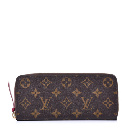 Louis Vuitton Monogram Clemence Wallet Fuchsia 1 of 9