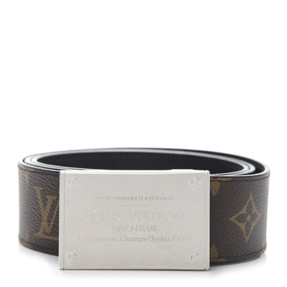 Louis Vuitton Monogram 35mm LV Inventeur Reversible Belt 95 38 1 of 6