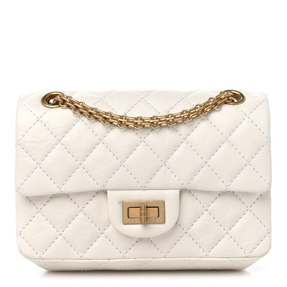 Chanel Aged Calfskin Quilted 2.55 Reissue Mini Flap White 1 of 9