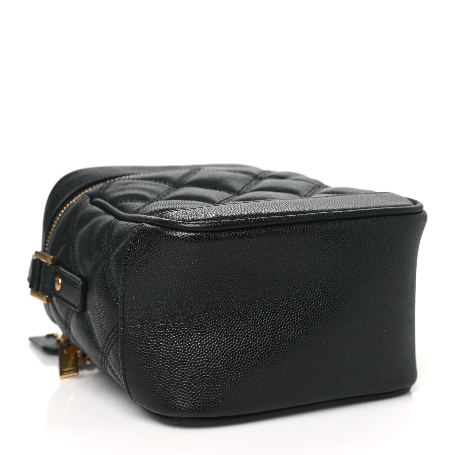 Saint Laurent Grain de Poudre Quilted 80's Vanity Bag Black 4 of 10