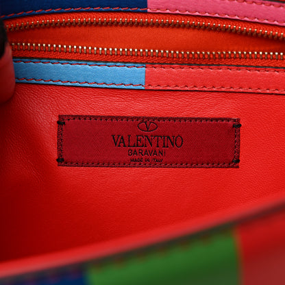 Valentino Garavani Vitello 1973 Medium Glam Lock Rockstud Flap Multicolor 6 of 10