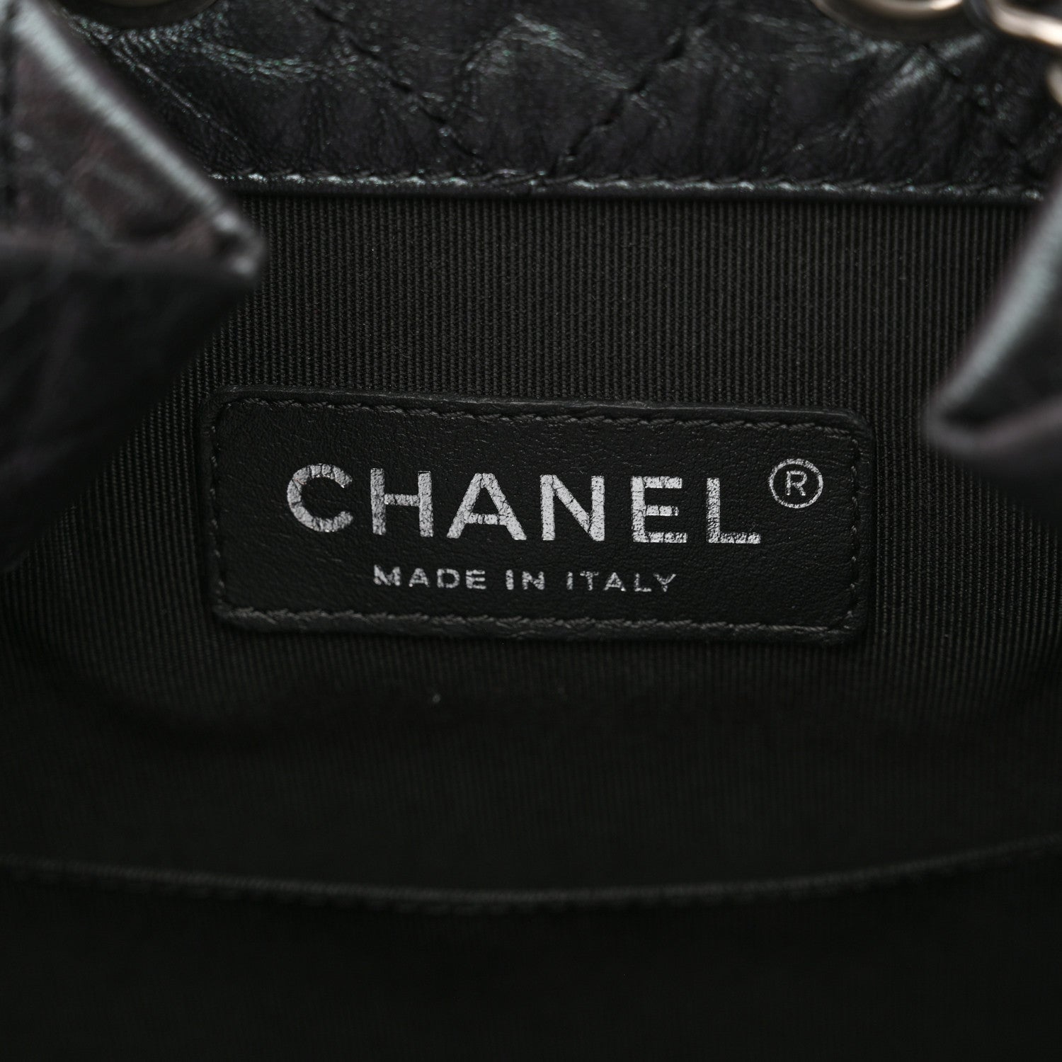 Chanel Iridescent Aged Calfskin Quilted Gabrielle Backpack Dark Purple 6 of 10