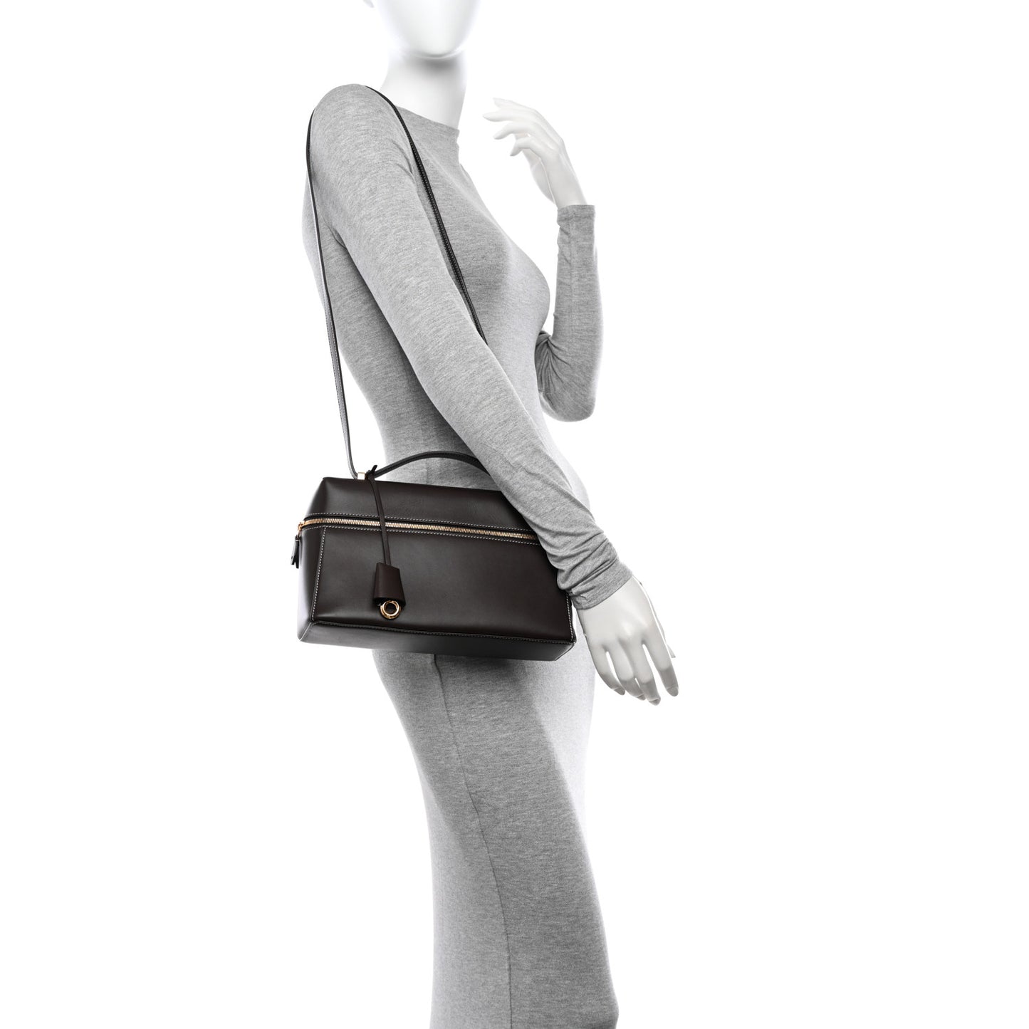Smooth Calfskin Extra Bag L27 Dark Chocolate Licorice