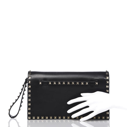 Valentino Garavani Nappa Rockstud Wristlet Clutch Black 2 of 10