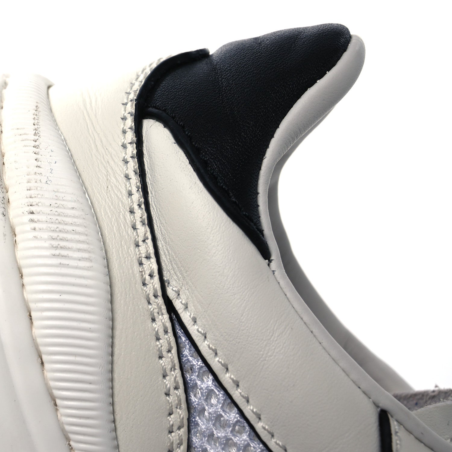Bottega Veneta Calfskin Technical Mesh Speedster Sneakers 40 White Black Green 14 of 15