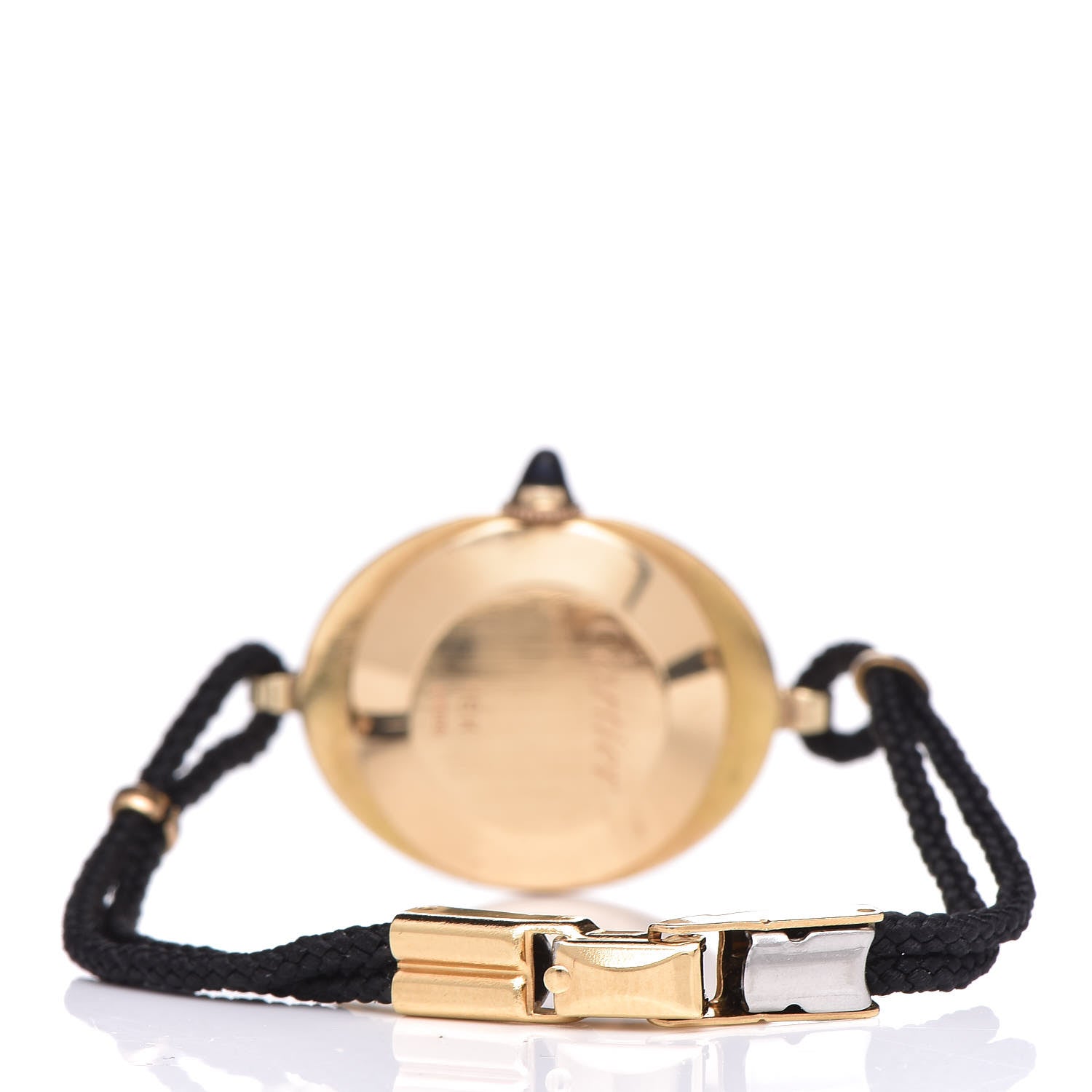 Cartier 18K Yellow Gold Cord 21mm Oval Mechanical Watch 4 of 6