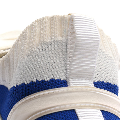 Chanel Fabric Suede Calfskin Stretch CC Sneakers 36 White Blue 9 of 9