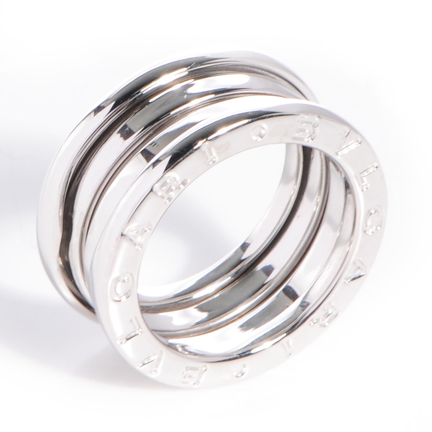Bulgari 18K White Gold B.Zero1 Three-Band Ring 49 5 5 of 5