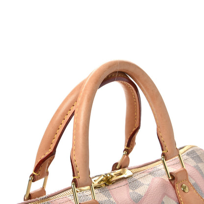 Louis Vuitton Damier Azur Tahitienne Speedy Bandouliere 30 Rose Ballerine 11 of 11