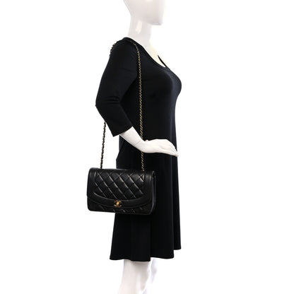 Chanel Lambskin Quilted Medium Single Flap Black 3 of 9