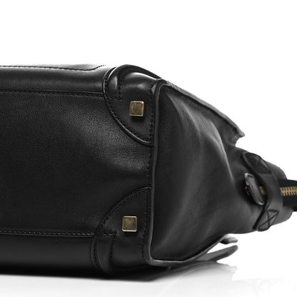 Celine Smooth Calfskin Micro Luggage Black 5 of 8