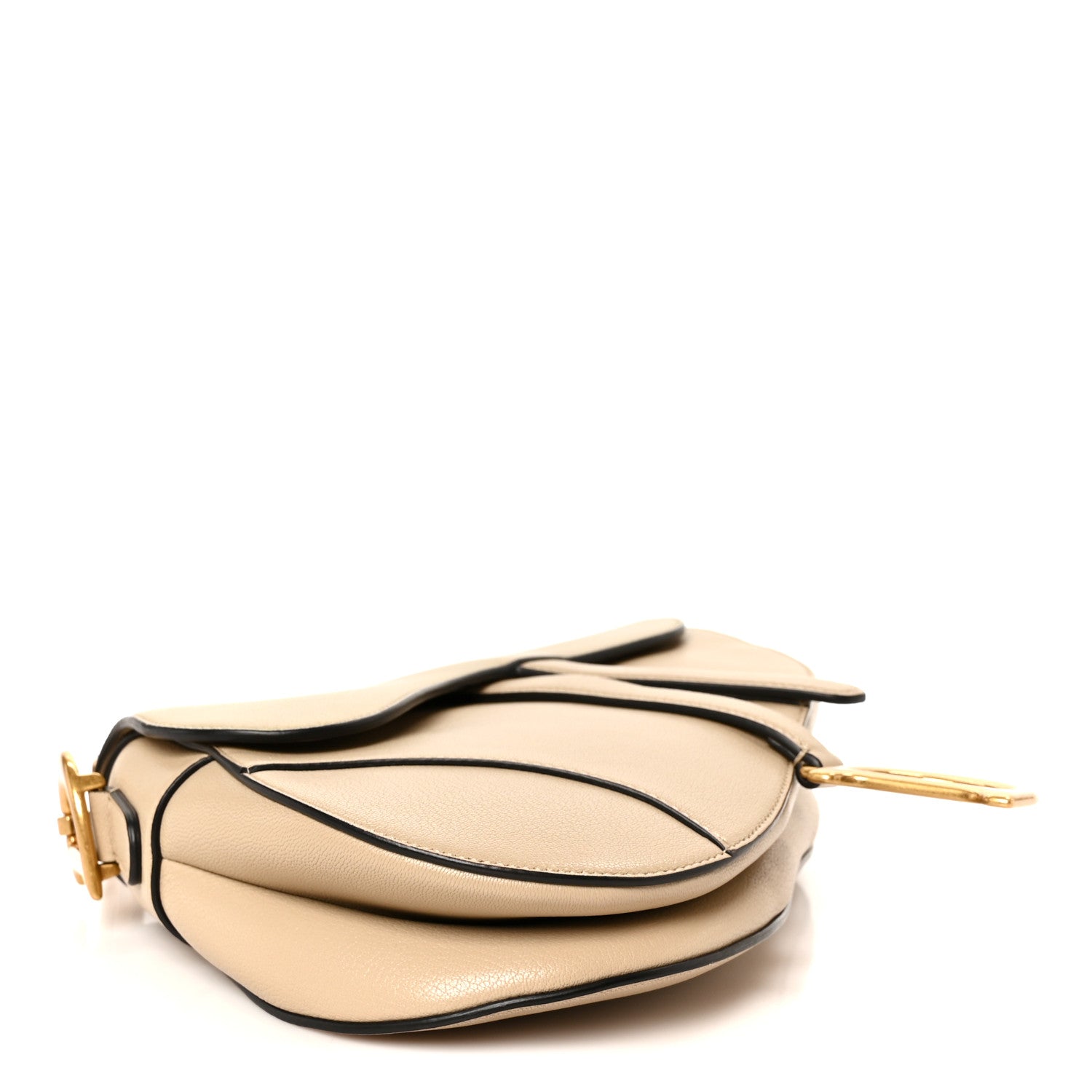 Christian Dior Grained Calfskin Saddle Bag Sable 4 of 11