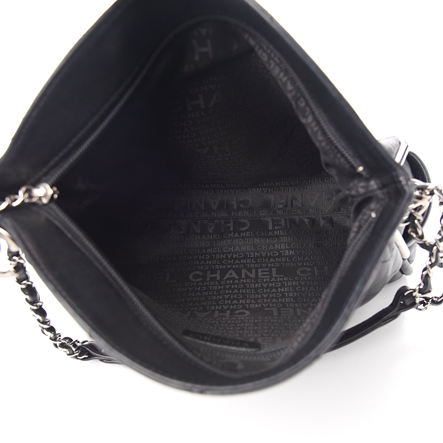 Chanel Lambskin Stitched Medium Ultimate Soft Tote Black 4 of 9