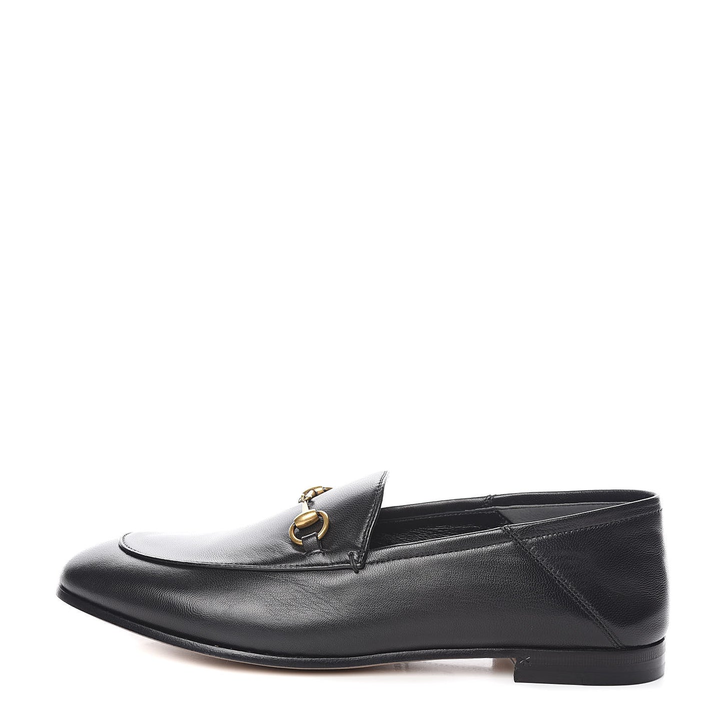 Lambskin Womens Brixton Horsebit Loafers 40 Black