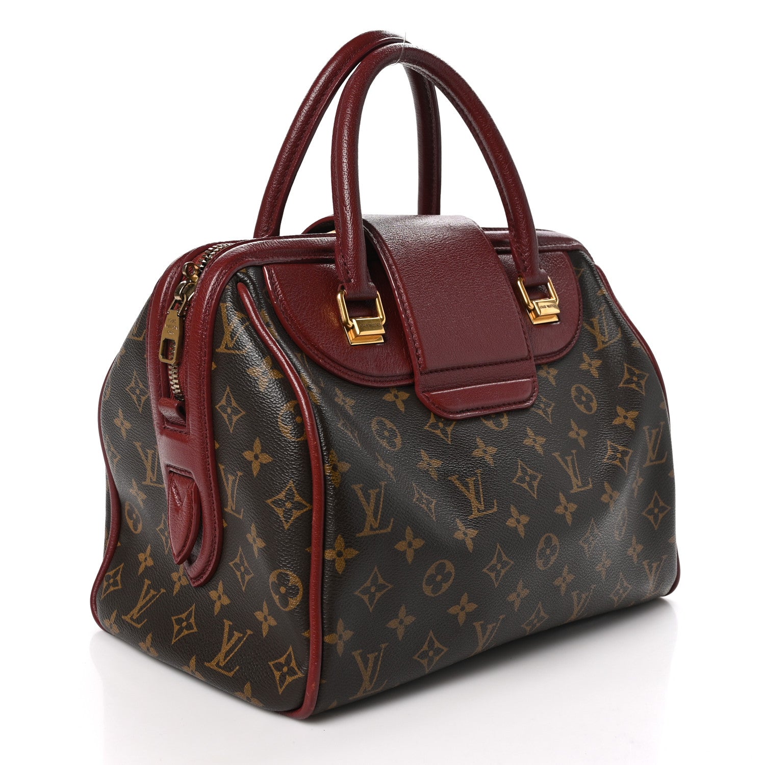 Louis Vuitton Monogram Golden Arrow Speedy Burgundy 3 of 11