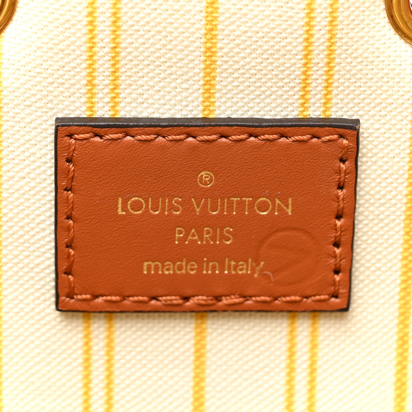 Raffia Calfskin Monogram Neonoe MM Tan
