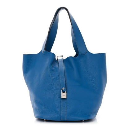 Hermes Taurillon Clemence Picotin Lock 26 MM Mykonos 1 of 13