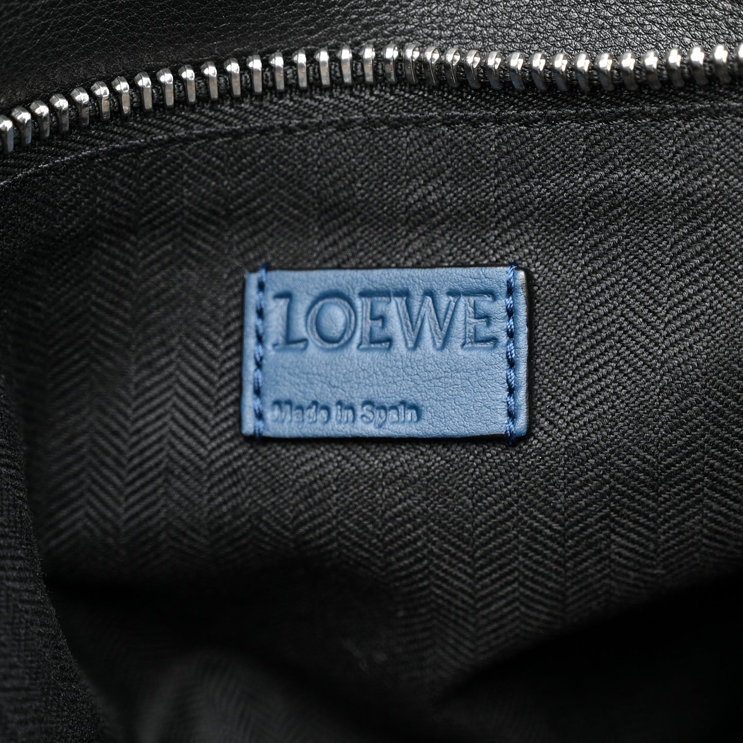 Calfskin XL Puzzle Bag Blue Black