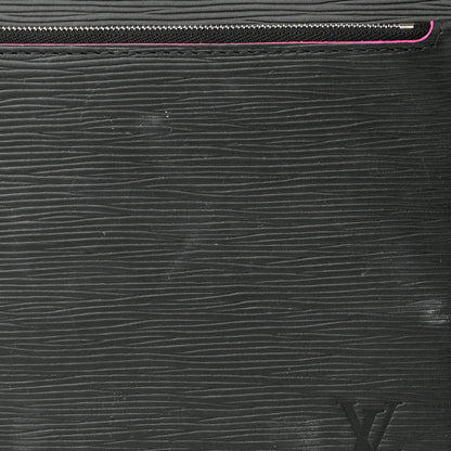 Louis Vuitton Epi Neverfull MM Black Hot Pink 11 of 12