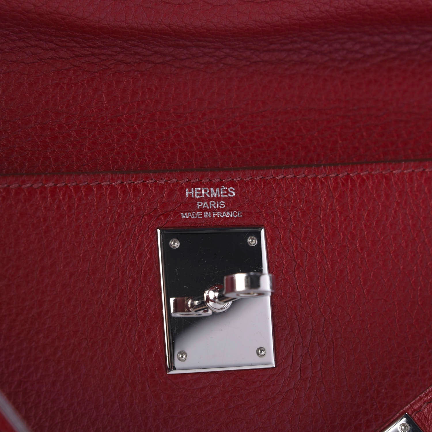 Hermes Taurillon Clemence Kelly Retourne 28 Rouge Vif 9 of 10
