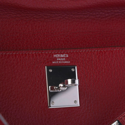 Hermes Taurillon Clemence Kelly Retourne 28 Rouge Vif 9 of 10