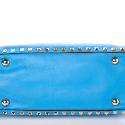 Valentino Garavani Vitello Small Rockstud Tote Parrot 22 of 24