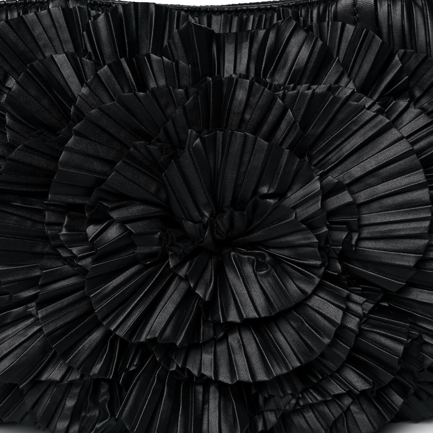 Valentino Garavani Nappa Pleated Petale Dome Tote Black 8 of 11