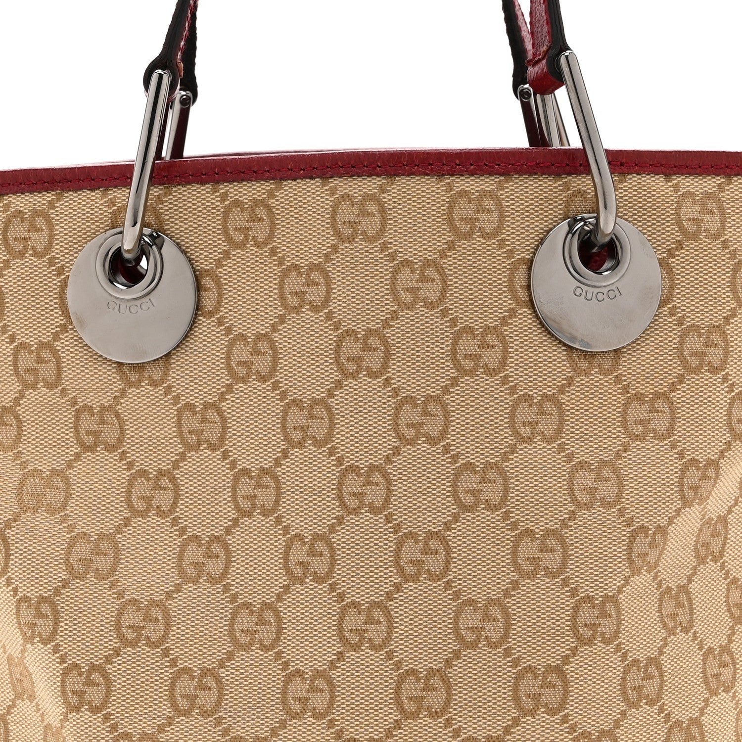 Gucci Monogram Small Eclipse Tote Red 8 of 14