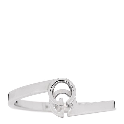Gucci 18K White Gold Running G Ring 53 6.5 1 of 6