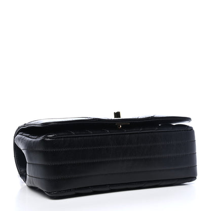 Chanel Calfskin Chevron Quilted Mini Statement Flap Black 3 of 4