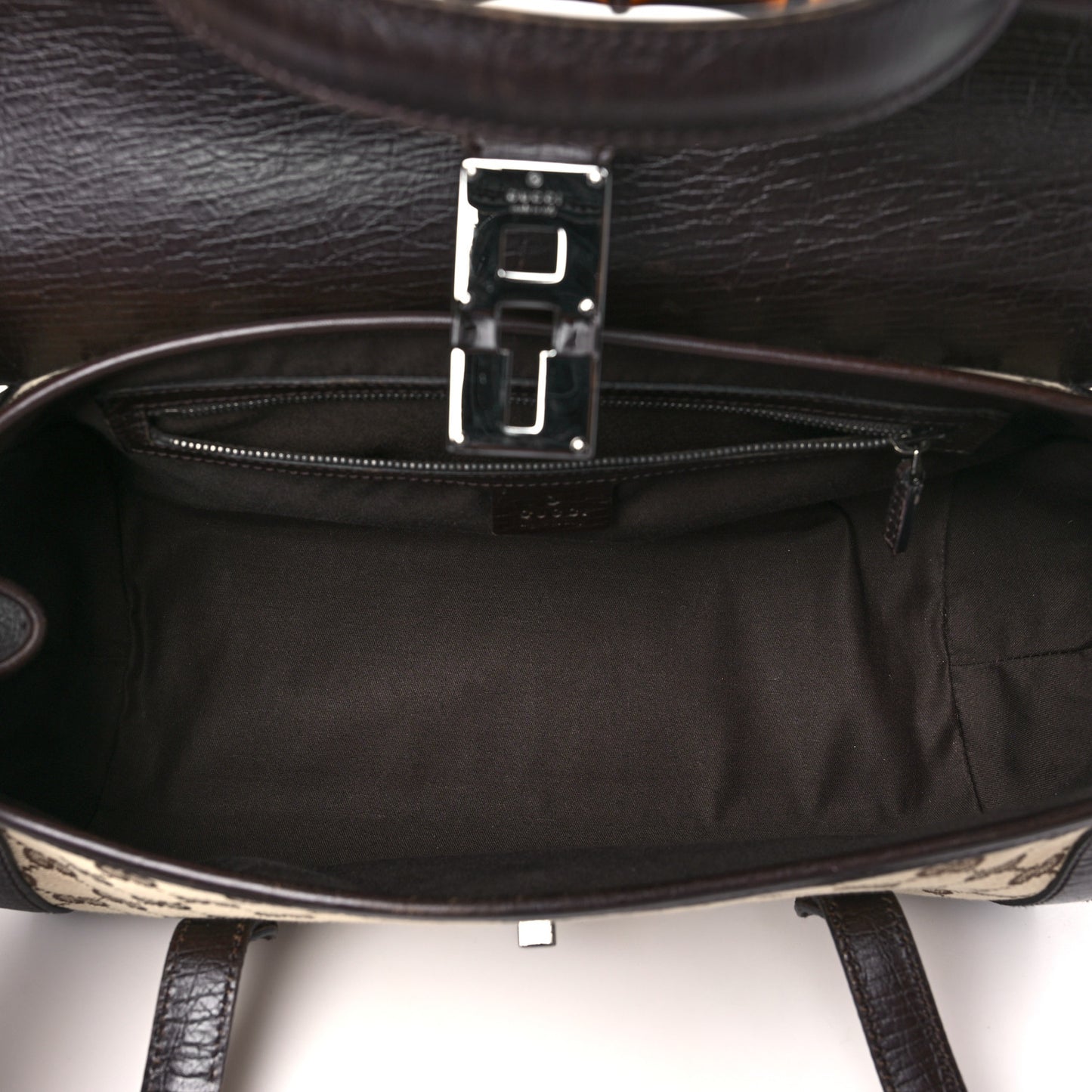 Monogram Bamboo Bullet Bag Dark Brown