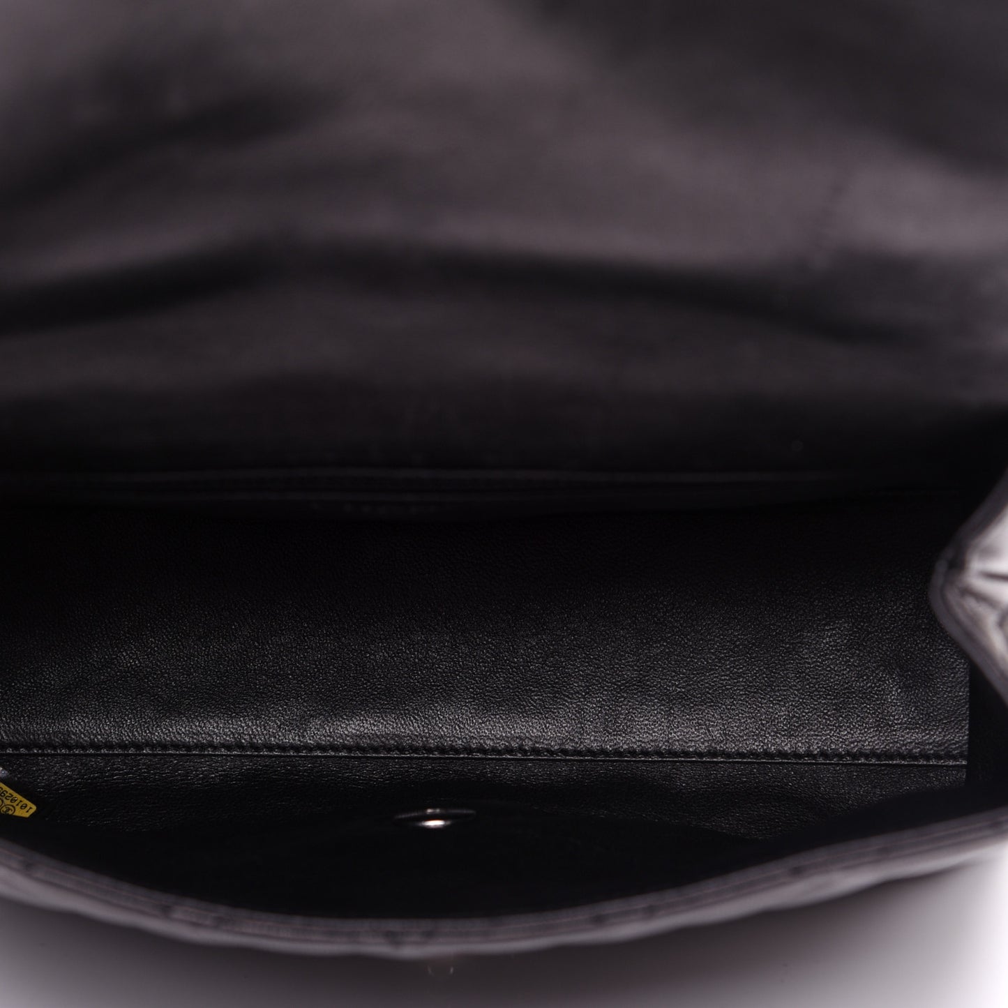 Lambskin Quilted Medium Kelly Flap Black